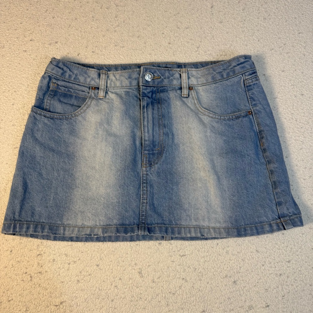 Wild Fable Light Blue Denim Mini Skirt